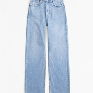 Abercrombie & Fitch Women's High Rise Light Blue Jeans